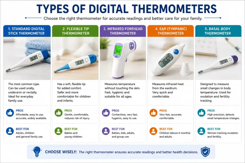 Digital Thermometer: Types