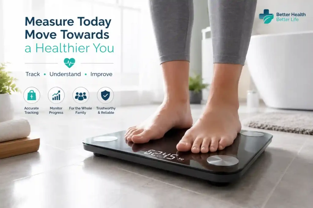 Digital weighing scale for measuring body weight at home